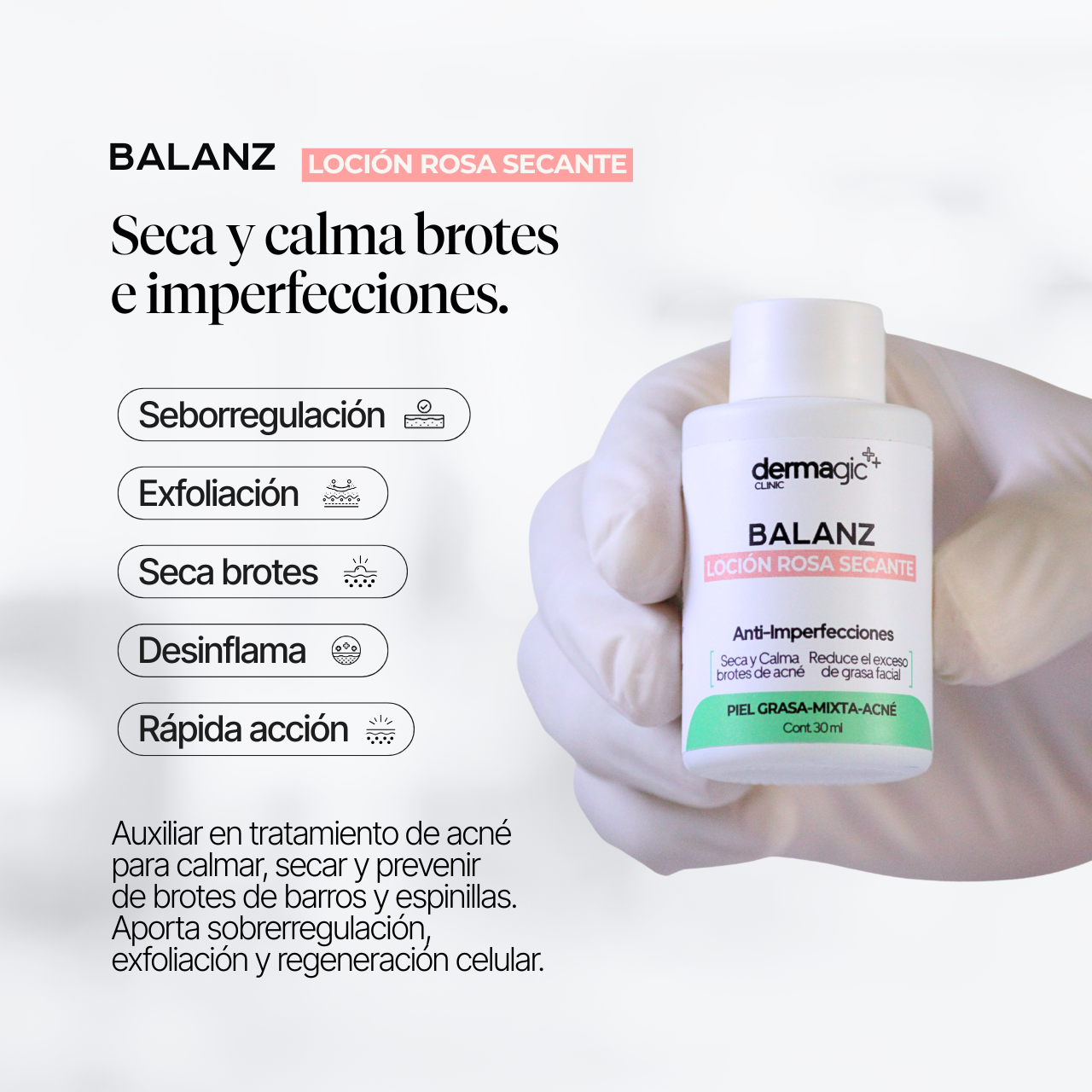 Loción Rosa Anti-Acné Balanz