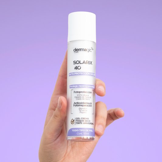 Protector solar antiedad con antioxidantes

Bloqueador solar mineral para piel madura

Protección solar con filtro de algodón

Protector solar invisible para uso diario